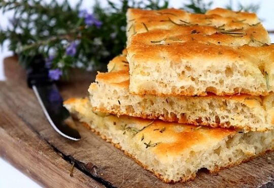 Focaccia alla Genovese - detaliu