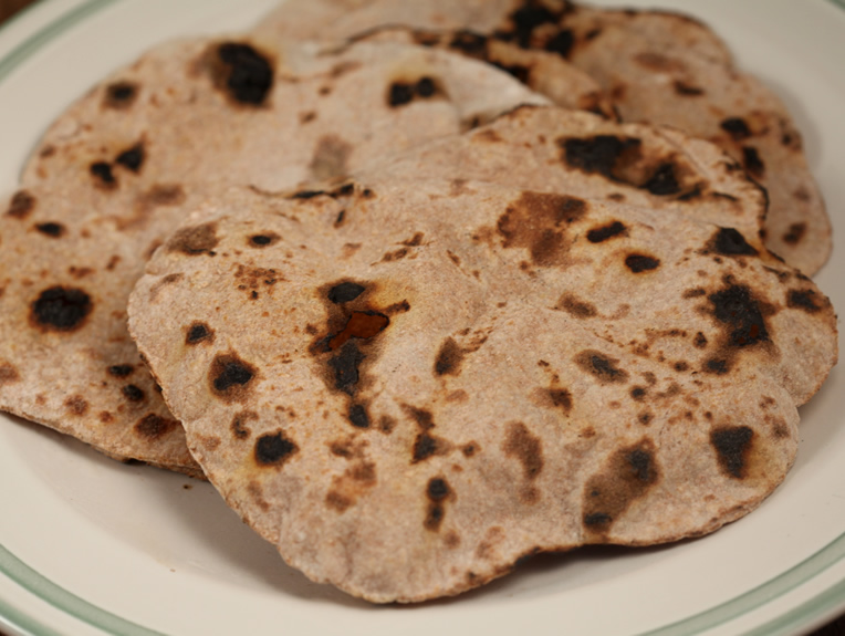 Chapati, ινδικό ψωμί ολικής αλέσεως